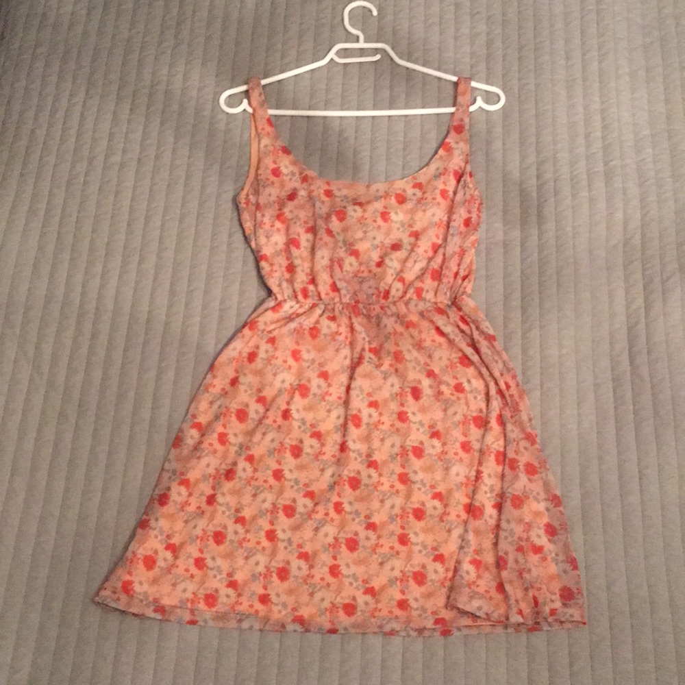 Pretty Floral Strappy Mini Dress